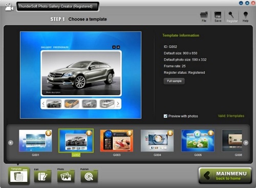 ThunderSoft Photo Gallery Creator